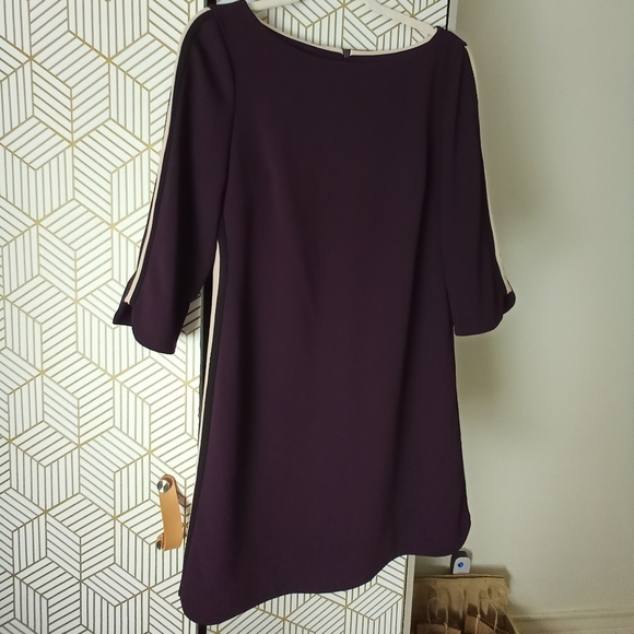 🎁 VINCE CAMUTO wine burgundy dress size 10 - Picture 7 of 14